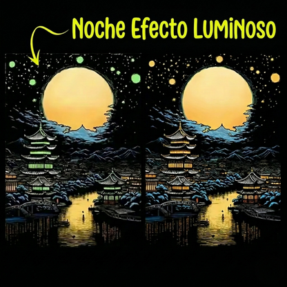 Dibujos Antiestrés para Rascar - Vistas Nocturnas